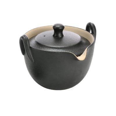 Moontea Service à Thé Pechino en Céramique et Bambou - Service Complet de Dégustation de Thé Chinois - Céramique de la Plus Haute Qualité (Pechino)