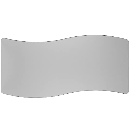 Emma + Oliver 26"W X 60"L Rectangular Wave Flexible Collaborative Grey Kids Adjustable Activity Table #TOP6