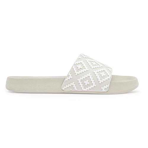 Image of Red Tape Womens Sliders in Slate Blue | Casual Pool Sliders | SLATE BLUE | 3 UK