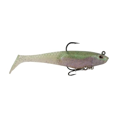 Berkley PowerBait Saltwater Pre-Rigged Cullshad Fishing Soft Bait, Mermaid, 4 in, Irresistible Scent & Flavor, Larger Profile, Ready to Fish, Honeycomb Technology for Max Action and Durability