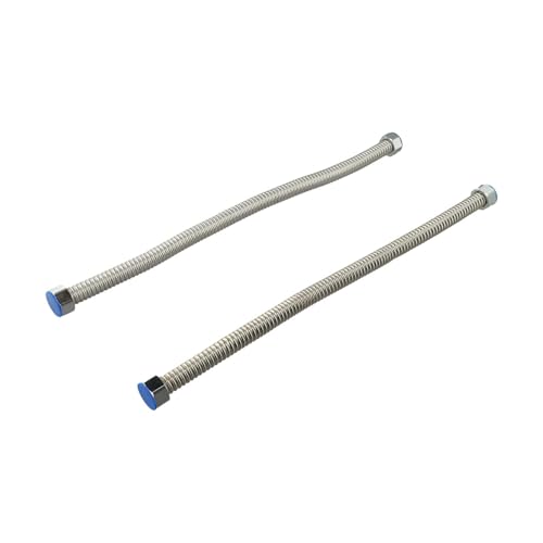 Tidevib Confezione da 2 tubi flessibili da 50 cm in