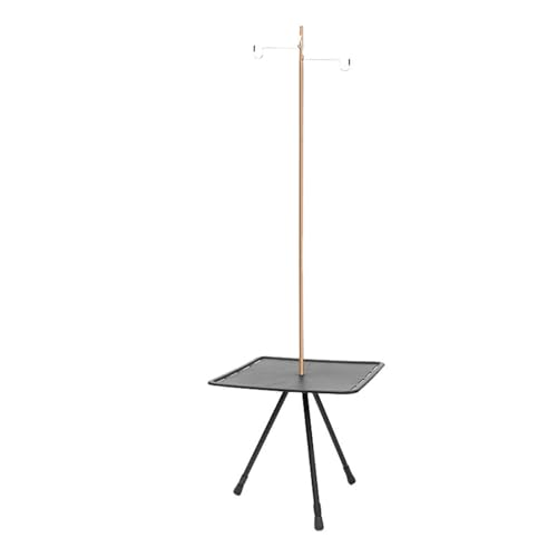 Table pliante de camping avec support lumineux pour extérieur et pêche