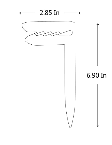 Forzaddik Outdoor Anchor Stakes, Beach Towel/Picnic Mat Anchor Clips Stakes, Pack of 8 (Blue)