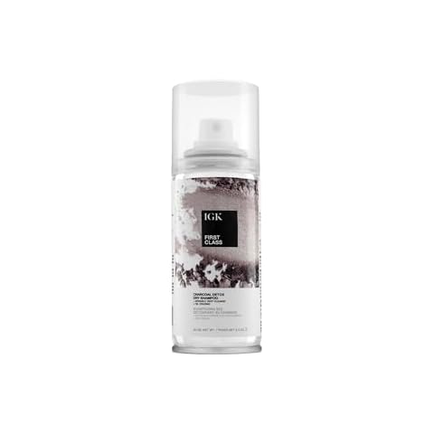 IGK FIRST CLASS Charcoal Detox Dry Shampoo Travel | Volume + Soothes Scalp + Balance Oil | Vegan + Cruelty Free | 2 Oz Cover