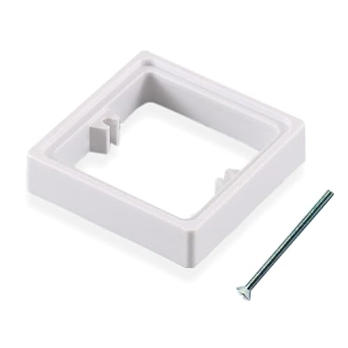 20 mm Socket Individual Espaciador Cuadrado Socket Cubierta Surround Cubierta de 1 Marcha Socket Surround Actualizaciones para Interruptor de Luz Cubiertas