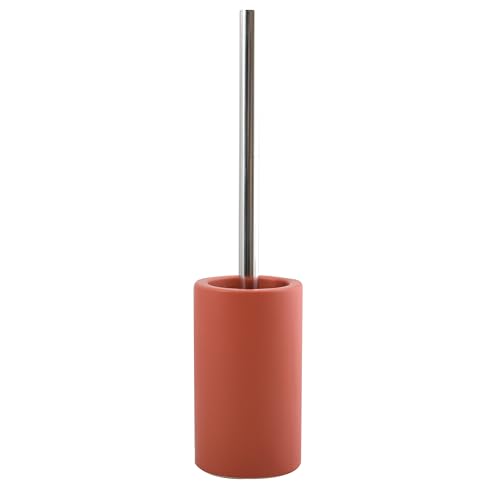 Spirella Tube Brosse WC en Porcelaine Rouge Mat