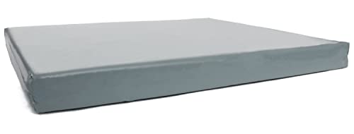 Jenny Wren - Foam Filled - Waterproof Dog Bed Heavy Duty Chew Resistant Mattress Outdoor Crate Cage Mat Pad - 48" x 40" x 4" (120cm x 100cm x 10cm) - Grey