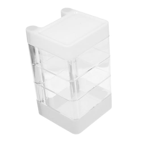 MUELODSIC Scatola Portaoggetti Trasparente Rotazione Portagioielli Multistrato Per Gioielli Orecchini Collane Custodia Portaanello Organizer Per Trucco Da Scrivania