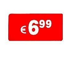 DiiliHiiri Red 35mm Rectangular Price Reduction Labels, 1000 Count, 6.99 €