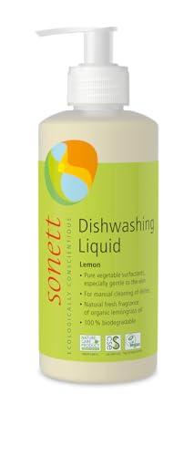 Image of Sonett Organic Dishwashing Liquid Organic 100% Biodegradable (Lemon, 10 Fl.Oz (1 Count))