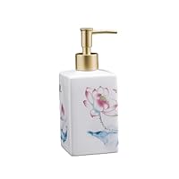 Amazon｜ディスペンサー セラミックソープディスペンサー中国の花柄