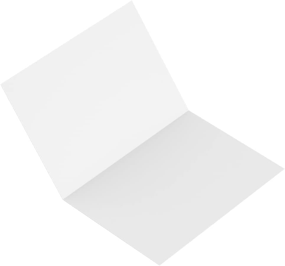 Image of Reskid Heavyweight White Blank Cards - Greeting Cards - 110lb Blank Cards And Envelopes Printable Note Cards (3.5x5, Inches)