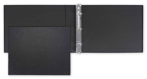 Classeur à carreaux ordinateur bureau noir 29,5 x 22,9 cm 3 pages