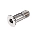 ACROPIX M5x14.2mm Silver Tone Universal Bicycle Bike Rear Derailleur Wheel Bolts Screw - Pack of 2