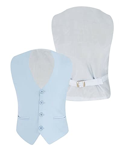 Image of Boys Page Boy Suit Tailored Fit 3 Piece or 6 Piece Set Communion Wedding Birthday Dinner Prom Party Special Occasion