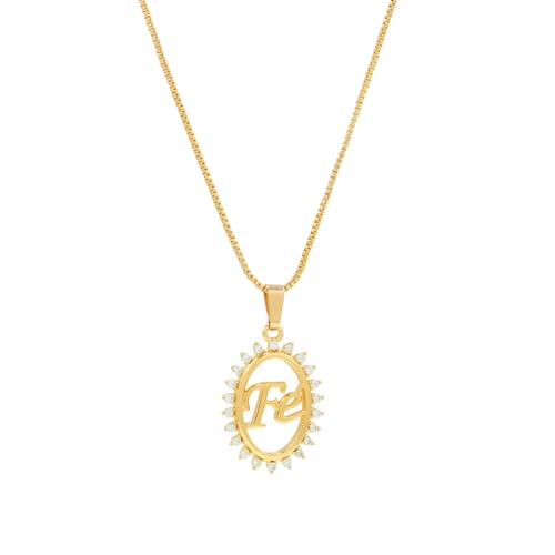 Colar Fe Feminino Pedras de Zircônias Semi Joia Banhado Ouro 18k