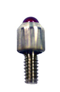 Ruby Indicator Tip,1/4" Long,4-48 Threads