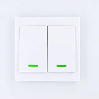 Smart Home Wall Panel Remote Transmitter 1/2/3 Button Sticky RF TX Room Living Room Bedroom Wireless Remote 315mhz 433.92Mhz - (Color: 2 Button 315Mhz)
