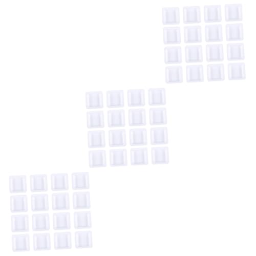 BELLIFFY 3sets Biologically Inert Weighing Plate Scale Tray Spout Square Pan Weighing Boat 7ml 50pcs*3