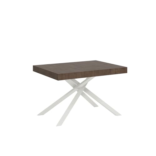 CasaArredoStudio Karida Mesa Extensible 120 (204) x 80 cm, marrón, Allungabile