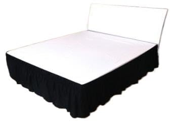 Faldones de Cama DecoracióN,Cubre Canape Faldón de Cama Tela cepillada, cubrecamas sin Superficie, tamaño King y Queen, con Banda elástica, cubrecama 40 cm Alto(F,150X200cm)