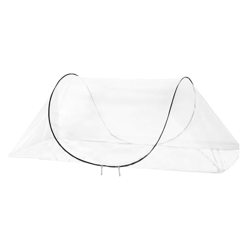 CMINGJ 大型ポップアップモスキートテント、ポータブル折りたたみ式蚊帳、ベッド、キャンプ、旅行パティオ用(78 x 31 x 22インチ) (ブラック調整可能サイズ)