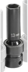 Grey Pneumatic 1013UMD 3/8 Drive Deep Metric Universal Impact Socket 13mm
