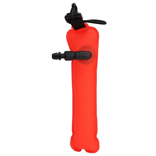 Mini Diving SMB Marker Buoy Waterproof High Visibility Diving Buoy for Underwater Activities (Rose Red)