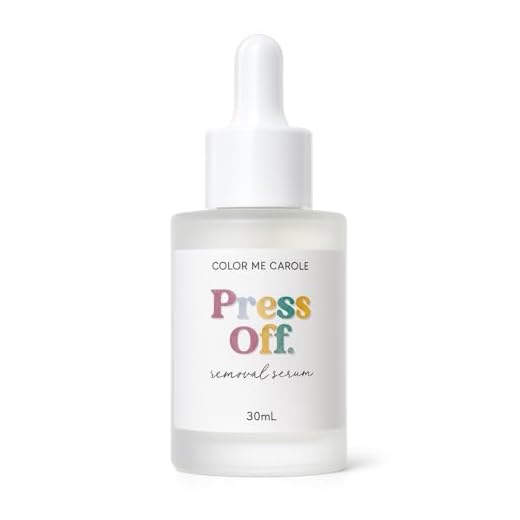 Press Off Nail Removal Serum – 30ml / 1oz Dropper Bottle | Gentle Press On Nail Glue Remover | No Acetone, Fast & Easy Removal | Color Me Carole (30mL, Unscented)