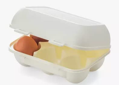 6 Egg White Container - Compact and Durable Egg Separator for Cooking and Baking - Design for Easy Storage and Organization