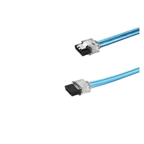 Cable SATA III 6 Gb/s 1 m Angulo 180 Grados Transparente Rosa miniatura 4