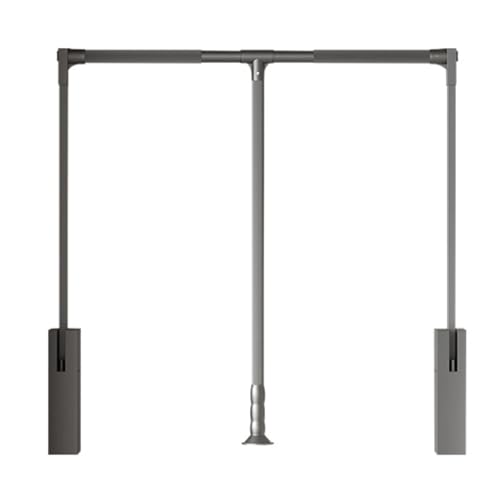 Tringle de penderie relevable pour vêtements en hauteur accessibles