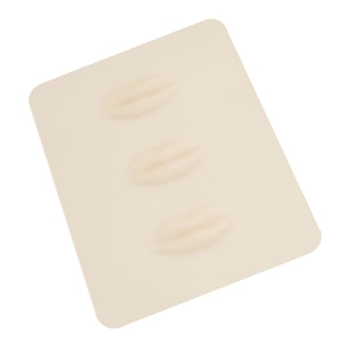 SKISUNO Piel De Práctica Para Tatuajes De Labios Silicona 1 Unidad Tamaño Real Textura Similar Piel Humana Práctica De Maquillaje Permanente y Microblading Para Principiantes y Profesionales