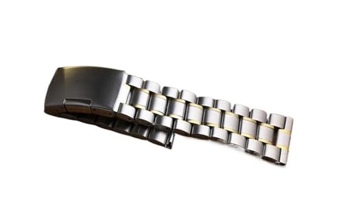 Bande de montre en acier inoxydable argent poli HMFang toutes tailles