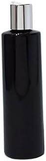 10 botellas de loción de plástico de 100 ml/150 ml/200 ml/250 ml blanco/negro con tapa de disco dorado, botella de champú cosmético de aceites esenciales (negro plateado blanco, plástico_250 ml)