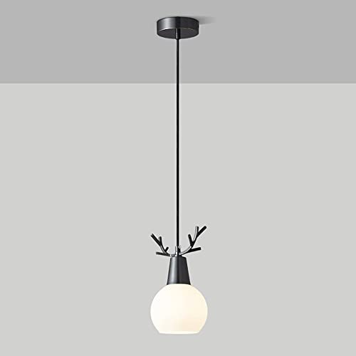 Luces colgantes de cabecera para habitación de niños con diseño creativo de venado y base E27 2