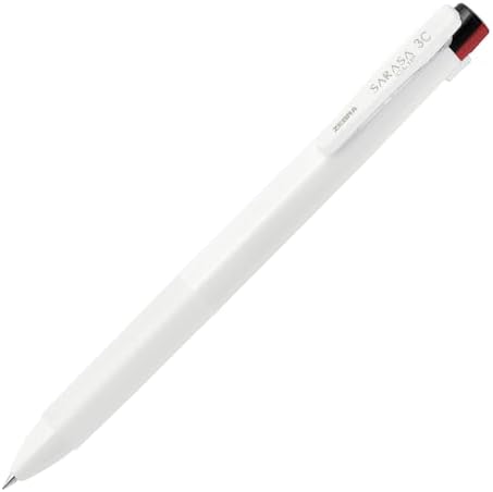 ZEBRA 3-Color Ballpoint Pen SARASA 3B 0.5 [Snow White] x 10 pieces (Japan Import