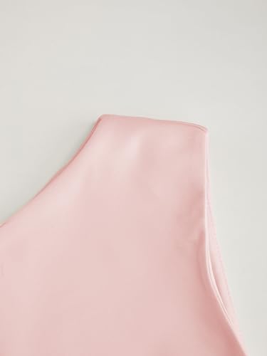 CIDER Women Mini Asymmetrical Neck Sleeveless Knotted Party Short A Line Dresses3