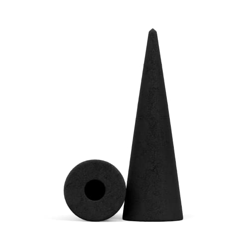 200 Unscented Charcoal Incense Cones 2" Backflow - 100% Natural Blanks - Great For Diy Aromatherapy Incense Making, Waterfall Burner And Holder #TOP3