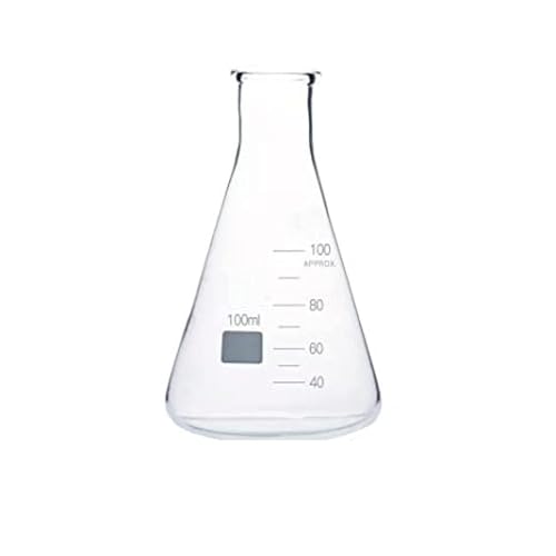 Erlenmeyer Flask Glass/Conical Flask Graduated Glass, Narrow Mouth, 100ml- MAS 1210-100
