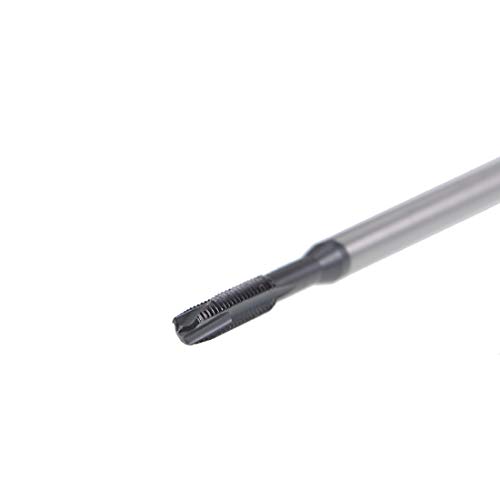 sourcing map 2St Spiralspitze Gewindebohrer H2 Toleranz TICN Beschichtet Rundschaft Vierkant Ende DIN371/376 M2,5 x 0,45