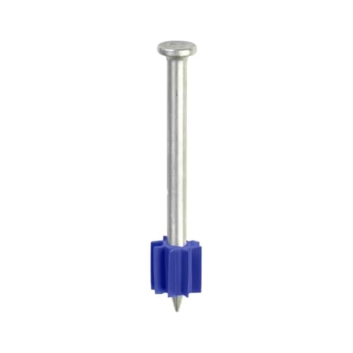 Tapcon 3 Inch Corrosion Resistant Powder Actuated Drive Pin, 100 PCS, Non-Washered, for Pressure Treated Wood, Made in the USA, Compatible with Tapcon T22, TP22, HS22, & SA27 Powder Actuated Tools