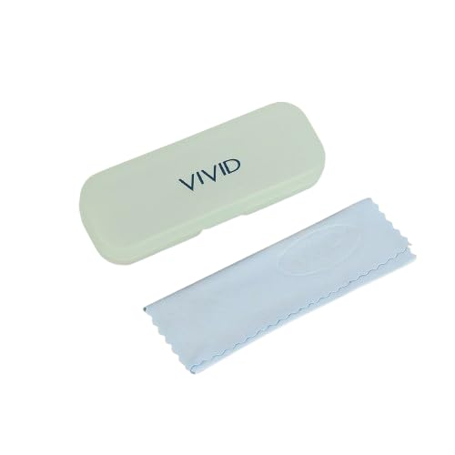 Vision Unisex Adult Lightweight Eyewear Specs Case Cover | Free With Cleaning Cloth | Protect Eye Glasses | Plastic | Spectacles | Cases | AP - 258 (KOLAVERI - T)_GREEN with Cloth-image-2
