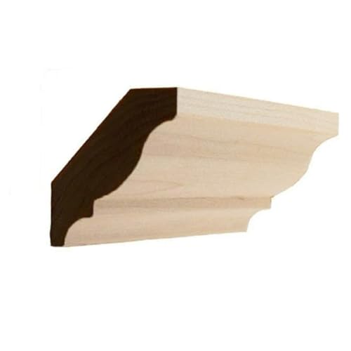EWCR11 Colonial Crown Moulding Trim, 3/4" x 2-5/8", Maple, 94"