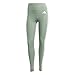 Adidas Women's Optime Essentials 3-Stripes 7/8 Training Leggings, Silver Green/White, XX-Large