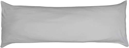 Betty Dain Stretch Jersey Body Pillowcase, 21 X 54, Heather Gray #TOP5