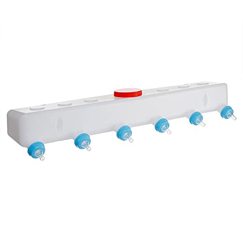 STMKB Bouteille De Lait De Chèvre, Machine d'allaitement Vétérinaire en Forme De Nouilles À Neuf Têtes De 11,5 L, Matériau PE De Qualité Alimentaire, Matériau Respectueux De l'environnement