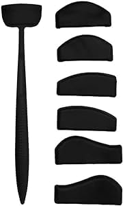 6 in 1 Eyeshadow Stamp Kit, Eyeshadow Crease Line Kit, Convenience Eye Shadow Applicator, Lazy Quick Eyes Makeup Tools for Women Girls (Black)