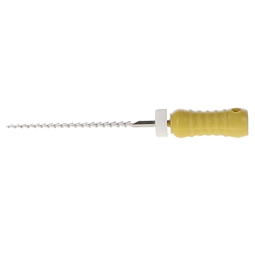 House Brand Dentistry 400460 HSB Hedstrom Endodontic Files 21mm #50 Yellow Stainless Steel 6/Pk