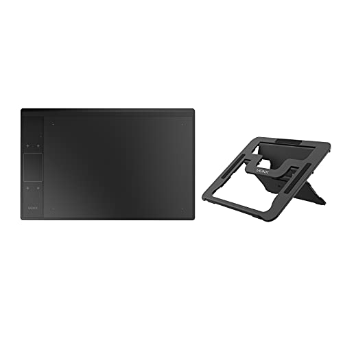 VEIKK A30 V2 Drawing Tablet 10x6 Inch Graphics Tablet with Battery-Free Pen and 8192 Professional Levels Pressure with Stand